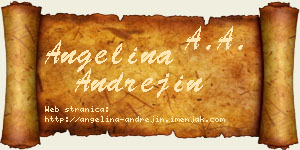 Angelina Andrejin vizit kartica